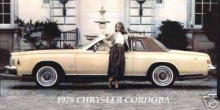 1978 Chrysler Cordoba Side View Tan Brown Magnet
