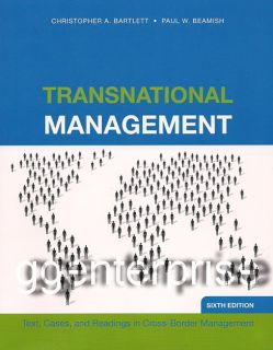 Transnational Management 6E Bartlett Beamish 6th Ed New 007813711X