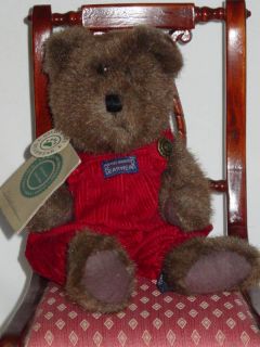 Boyds Bears  Christopher  Red Overalls Retired