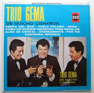 Trio GEMA de Guicho Cisneros LP Record DCM DM 137 Import