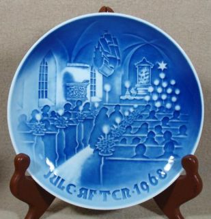 Bing Grondahl Christmas Plate 1968 in Church