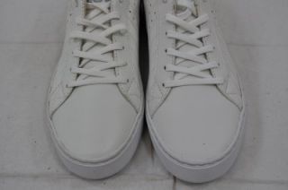 Clae Diego White Walking Casual Shoes Mens Sz 8 Display Pair $90