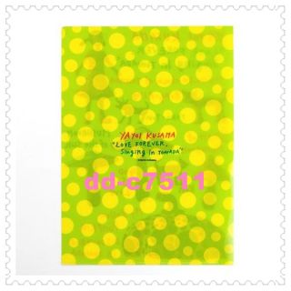Yayoi Kusama Clear File Set of 4 Limited time offer  Dont