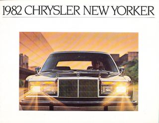 1982 Chrysler New Yorker Fifth Avenue Sales Brochure