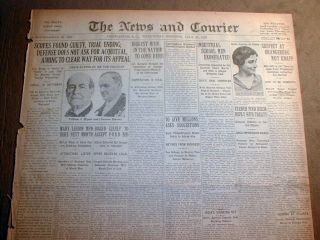 1925 Newspaper Scopes Trial Verdict Guilty Dayton Tennessee Theory of