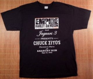 Chuck Zito Harley Davidson Sons of Anarchy T Shirt Mens L Graphic Tee