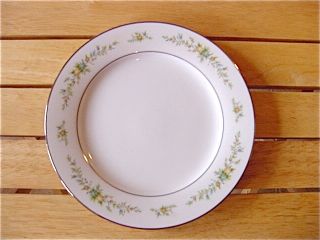   Japan Ivory Christina 7056 yellow blue flowers floral salad plate s