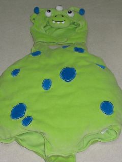 Childrens Place GREEN ALIEN with HOOD Halloween COSTUME 6 12 months 6m