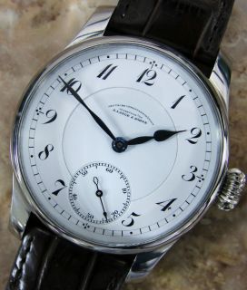  RARE A Lange Sohne Glashutte Huge Custom Timepiece Circa 1920S