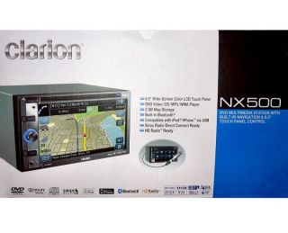 Clarion NX500 6 5 DVD GPS Navigation Bluetooth Player