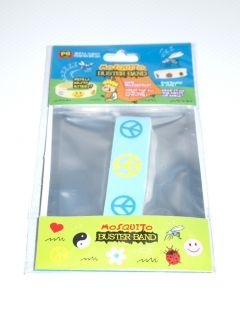 Peace Sign Mosquito Buster Band Citronella Repellent