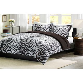 Comfort Classic Zebra Down Alternative Comforter and Sham Set
