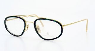  Shiny Golden w Pearly C Inlays Glasses by Romolo Cianci M10K