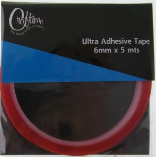 Craftime 6mm x 5 Metres Clear Ultra Adhesive Tape