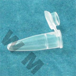  Centrifugal Tubes Plastic Test Tube 0 2ml w Attached Caps Clear
