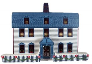 Shelia Collectible Dwight House Deerfield MA Old Fashioned Christmas