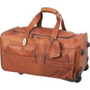 claire chase rolling leather duffel bag