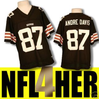 Cleveland Browns Andre Davis Womens NFL Jersey New L