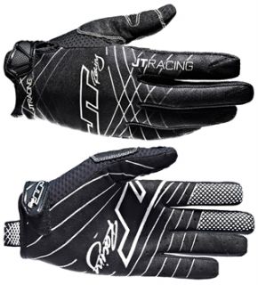 JT Racing Evo Lite Race Gloves   Black/White 2013