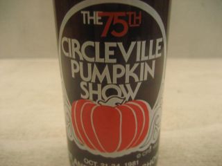 1981 Circleville Pumpkin Show 75th Anniv Coke Bottle