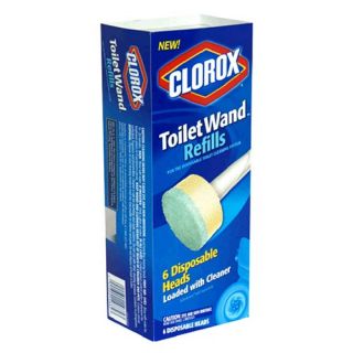 New Clorox Toilet Wand Refills Loaded with Cleaner 6 Disposable Heads