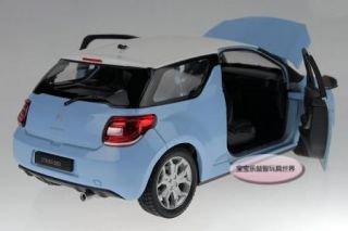 New Citroen DS3 1 24 Alloy Diecast Model Car Toy Collection Blue with