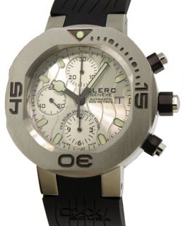 Clerc Geneve CXX Scuba 250 Chronograph Automatic Watch, Steel/Rubber
