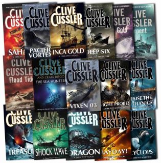 Clive Cussler Dirk Pitt Series Collection 16 Books Set Pacific Vortex