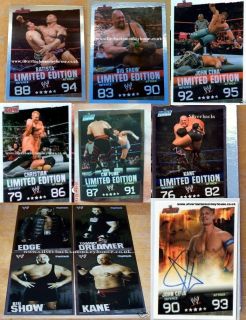 WWE Slam Attax Evolution Limited Edition Card You Choose Which Free P