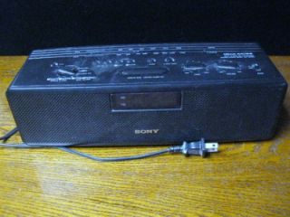 vintage sony dream machine digital clock radio
