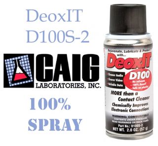  100 Spray Contact Cleaner Caig Laboratories Hosa Free SHIP D100