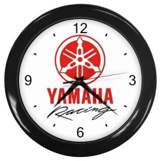 Yamaha Racing Logo Wall Clock Black New Custom