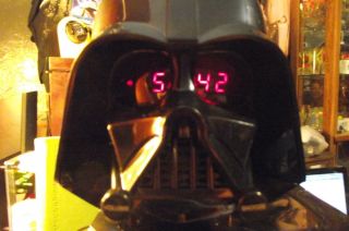 Star Wars Darth Vader Clock Radio  iPod CD Player Jack Movie Sounds