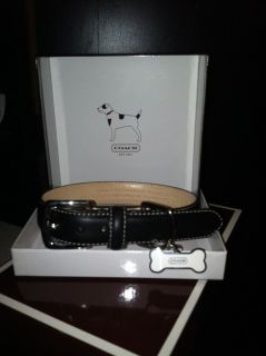 COACH Dog Collar Small in Leather Collars