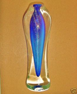 Iridescent Dichroic Vase 1980s Signed Clements Glass