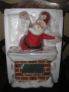 2011 Hallmark Countdown to Christmas Clock w Box Table Top Santa Claus