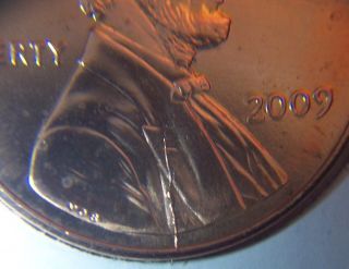 Scarce 2009 Lincoln WDDO 002 H Formative Years Doubled Die Error Cent