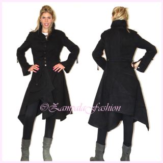 Brand New Womens Chic and Elegant Slim Military Style Long Coat