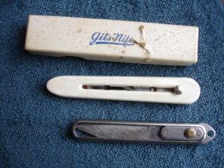 Vintage Slide Knives Gits Nife Christy Weyauwega Wisconsin