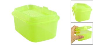 Compact Plastic Fishing Bait Lure Storage Case Box Clear Yellow Green