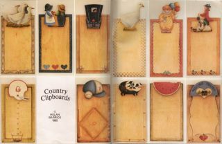 Country Clipboards V2 Tole Decorative Painting Book Amish Baseball