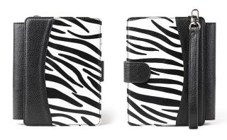 Kobo Touch Zebra Leather Cover Case with LED Lighted Light Screen