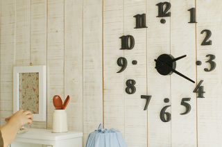DIY Clock Kit for Blank Wall Black Modern Interior Decor Design Self