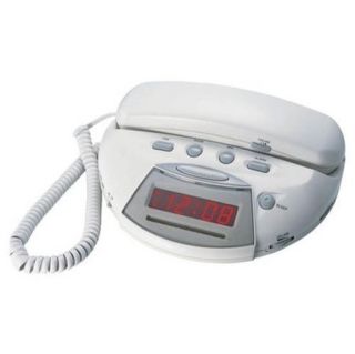 Northwestern Bell 28501 1 Clock Radio Corded Telephone (White)