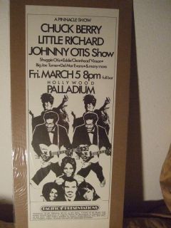 Chuck Berry Little Richard Hollywood Palladium 1971 Concert Poster
