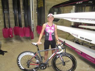 lucy with her vitus vitesse training bike click here to