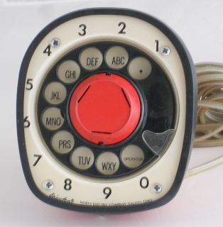 Ericofon Vintage 1950s Red Cobra Model One Handed Telephone Mint Cond
