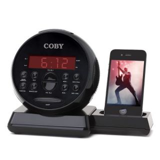 Coby CSMP121 Alarm Clock/radio W/ipod Docking Stereo Speaker System