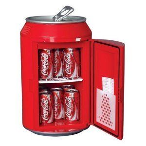 Koolatron CC10G Coca Cola Can Shaped 8 Can Dorm Fridge
