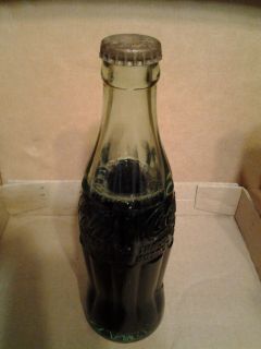 Coca Cola full glass bottle Embossed lettering Mt Airy F NC on bottom